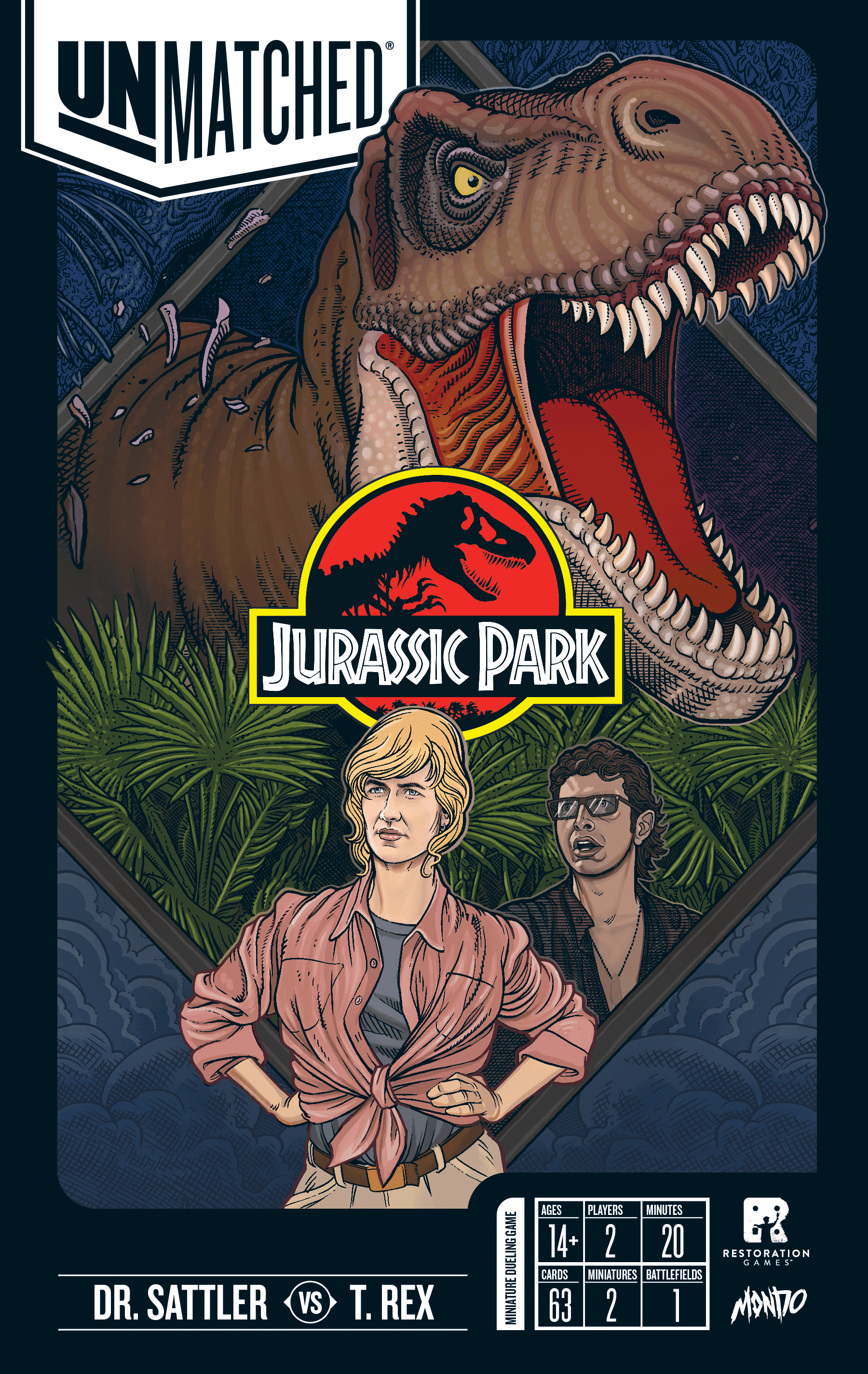 Unmatched: Jurassic Park – Dr. Sattler vs. T. Rex 封面图